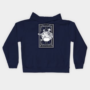 Funny Skeleton Tarot Card Party Animal Kids Hoodie